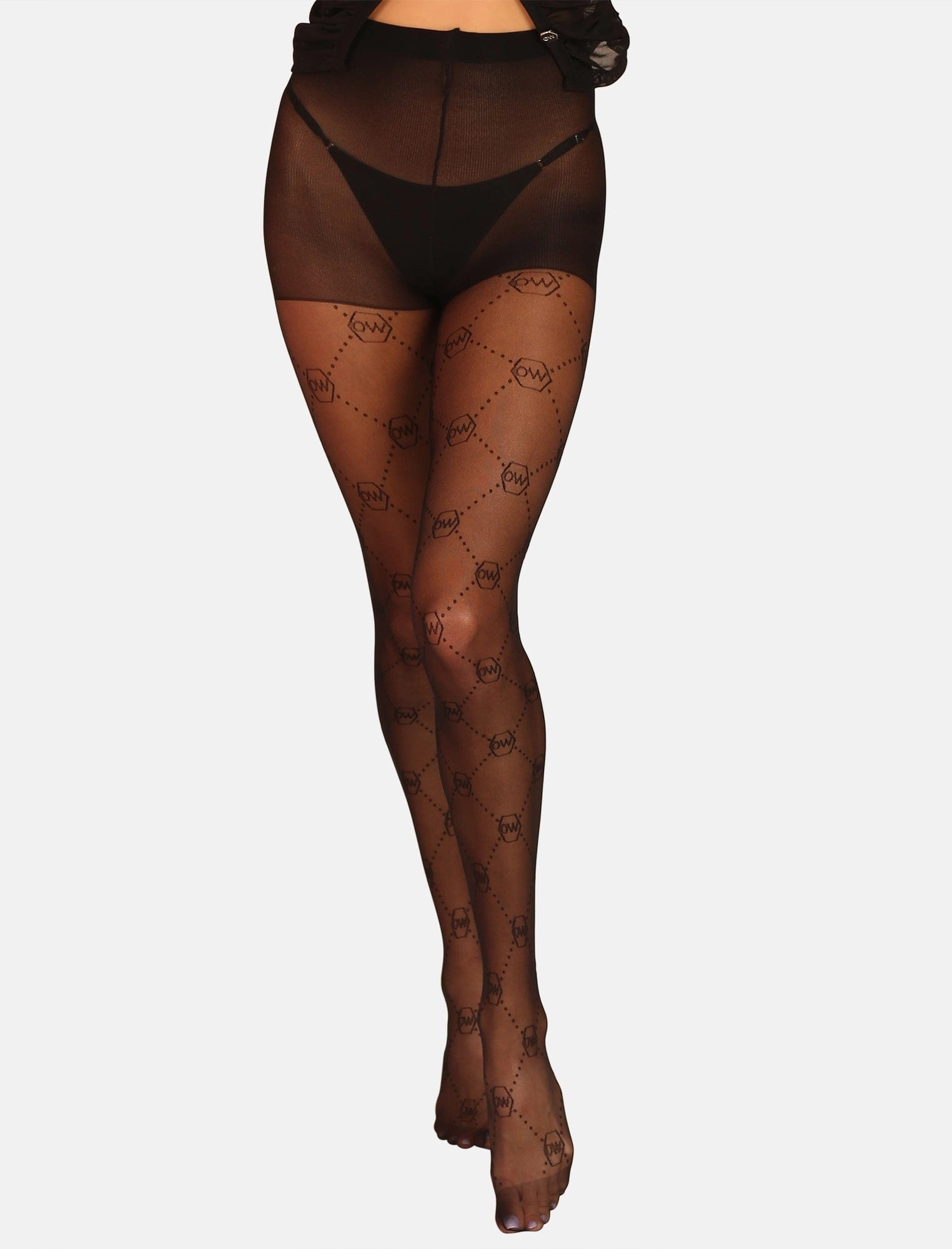 OW Collection - OW Tights - black caviar - 2
