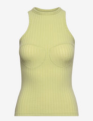 OW Collection - CALLIE Stitch Tank Top - pysjoverdeler - green - 0