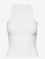 OW Collection - CALLIE Stitch Tank Top - oberteile - white - 0