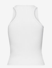 OW Collection - CALLIE Stitch Tank Top - oberteile - white - 1