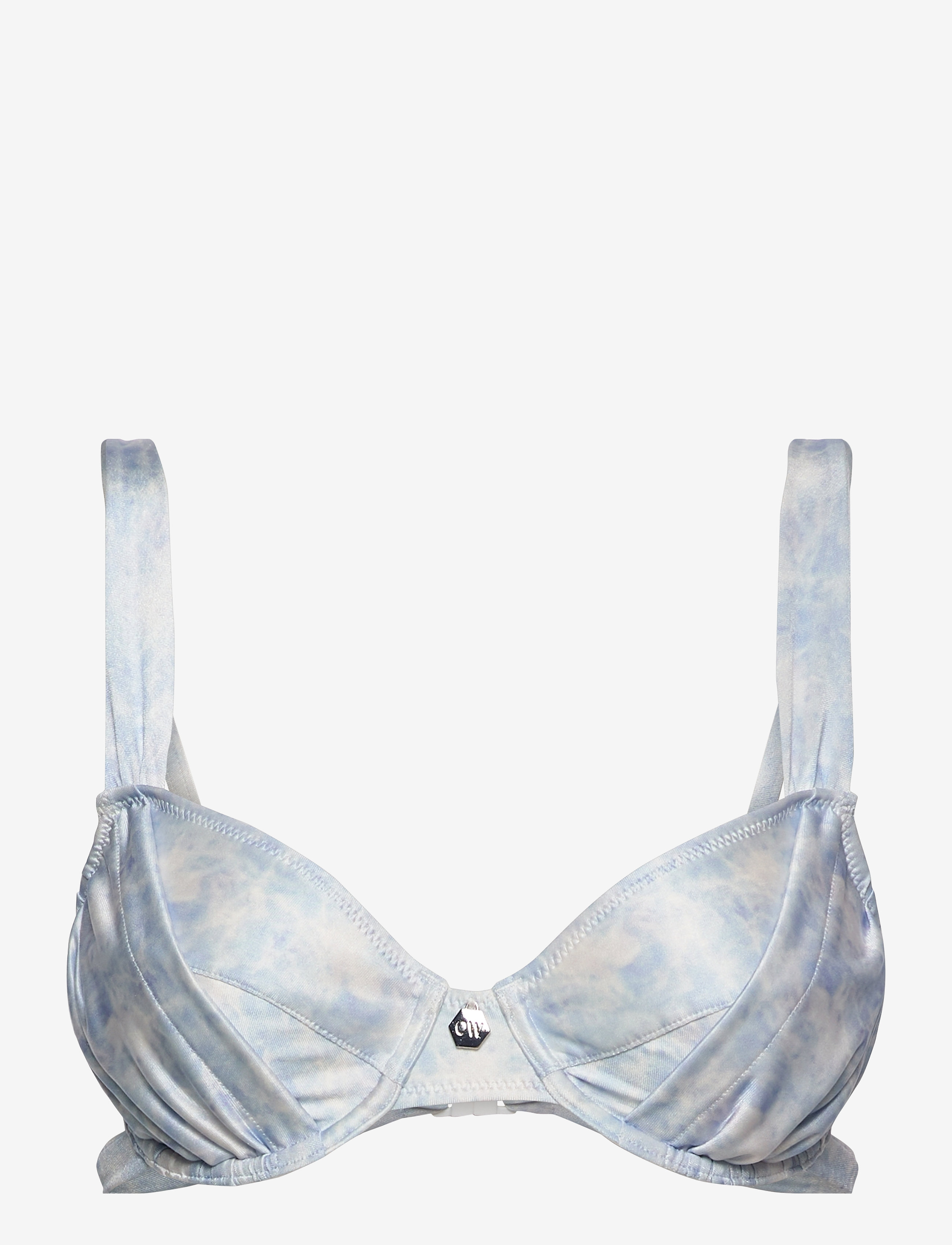 OW Collection AQUA Bikini Top - Kleidung - WATER / multi