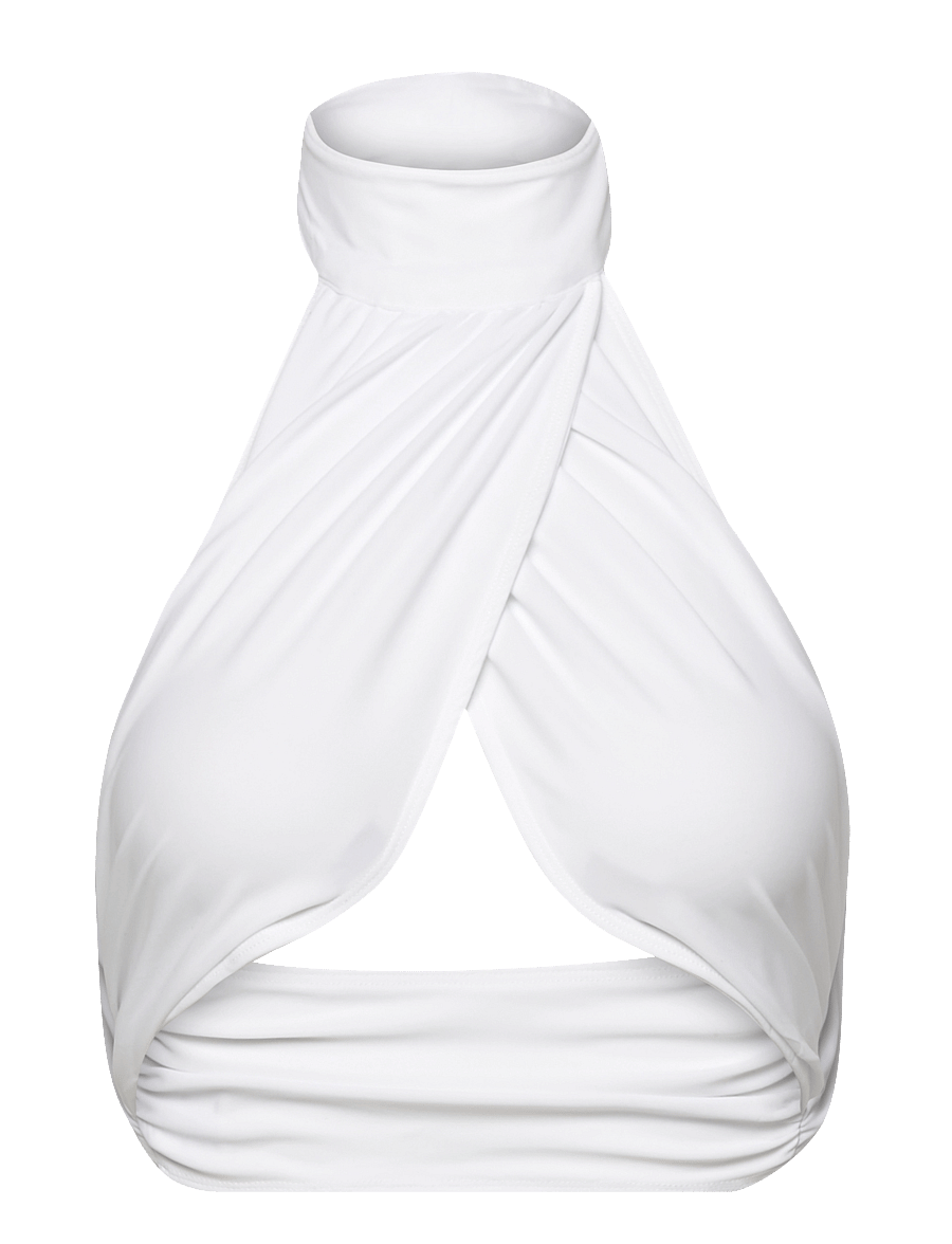 OW Collection - INDIGO Bikini Top - white - 0