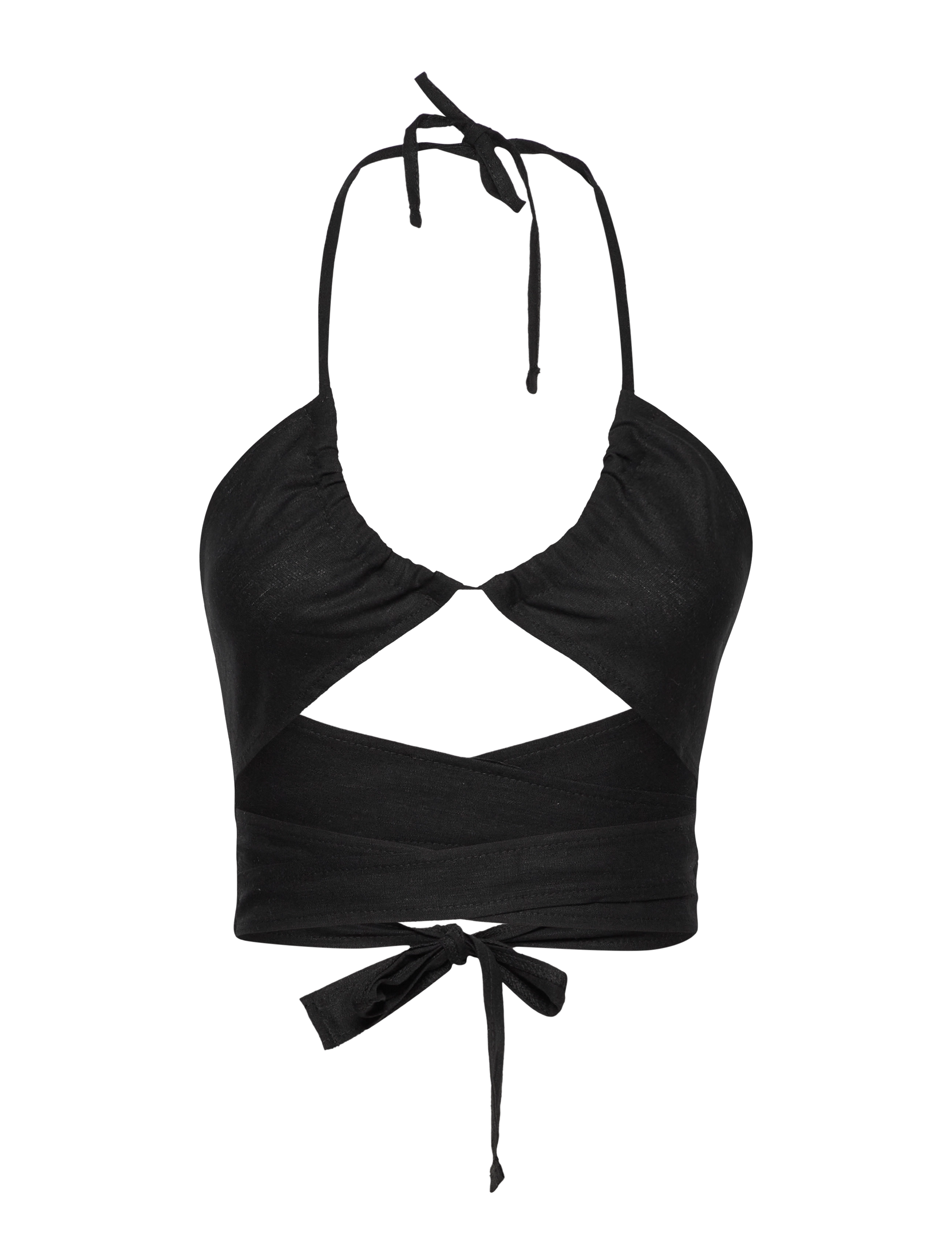 OW Collection Crete Top, L, Black, Toppe > Festtoppe, Dame