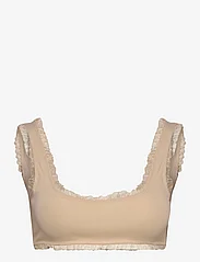 OW Collection - LUCKY Top - tank top rinnahoidjad - light beige - 0