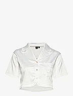 LEMONGRASS Crop Shirt - WHITE