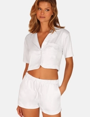 OW Collection - LEMONGRASS Crop Shirt - dames - white - 5