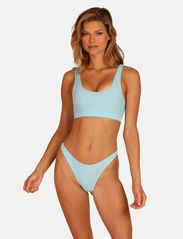 OW Collection - HANNA Bikini Top - bikinio liemenėlės su kaspinėliais - coral blue - 5