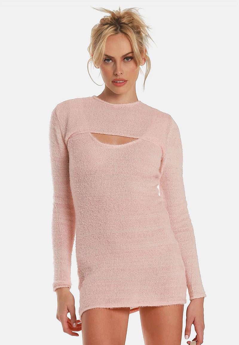 OW Collection - PEACH Dress - knitted dresses - rose - 0