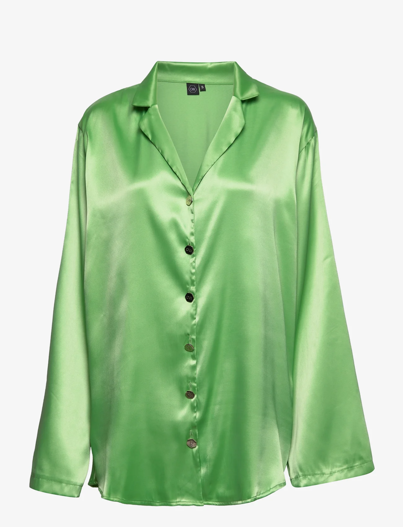 OW Collection - FRANKIE Shirt - pysjoverdeler - mellow green - 0