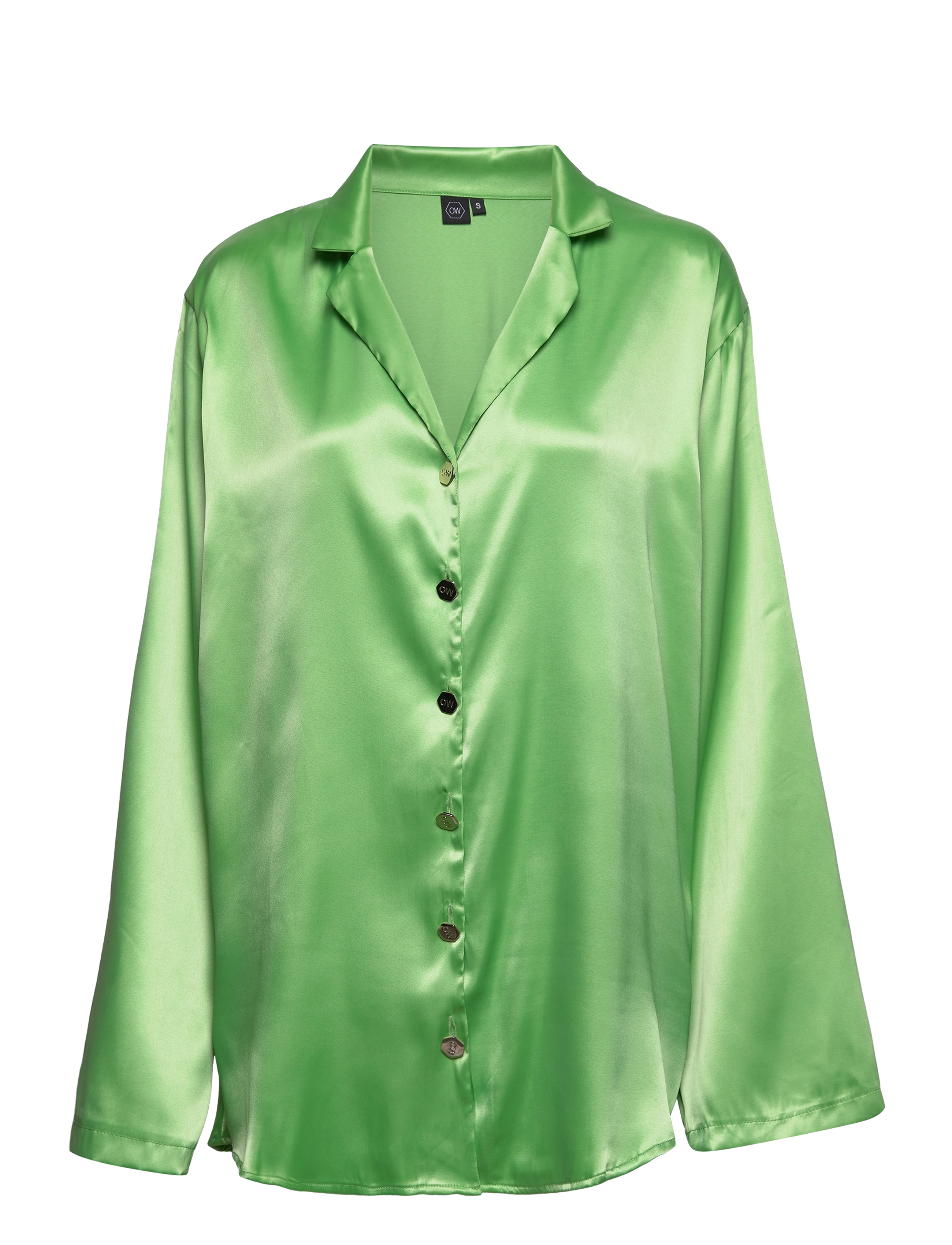 OW Collection FRANKIE Shirt - Puhkerõivad - MELLOW GREEN / green