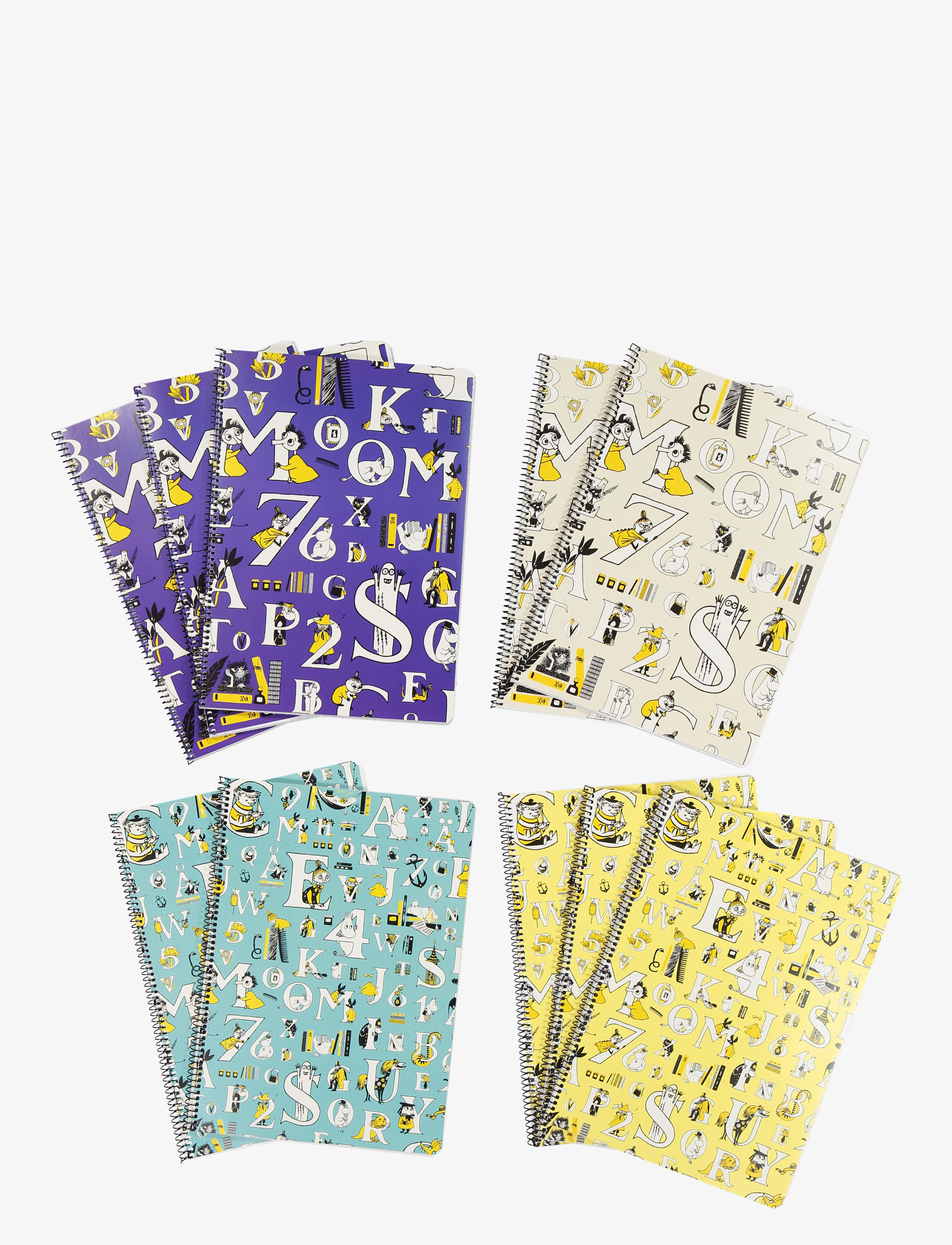 Anglo Nordic - Moomin ABC wire notebook A4 - color assortment - 1