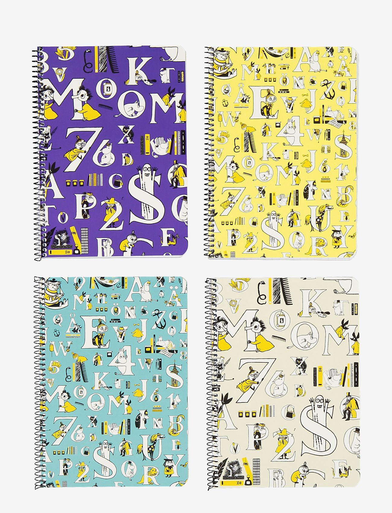 Anglo Nordic - Moomin ABC wire notebook A5 - color assortment - 0