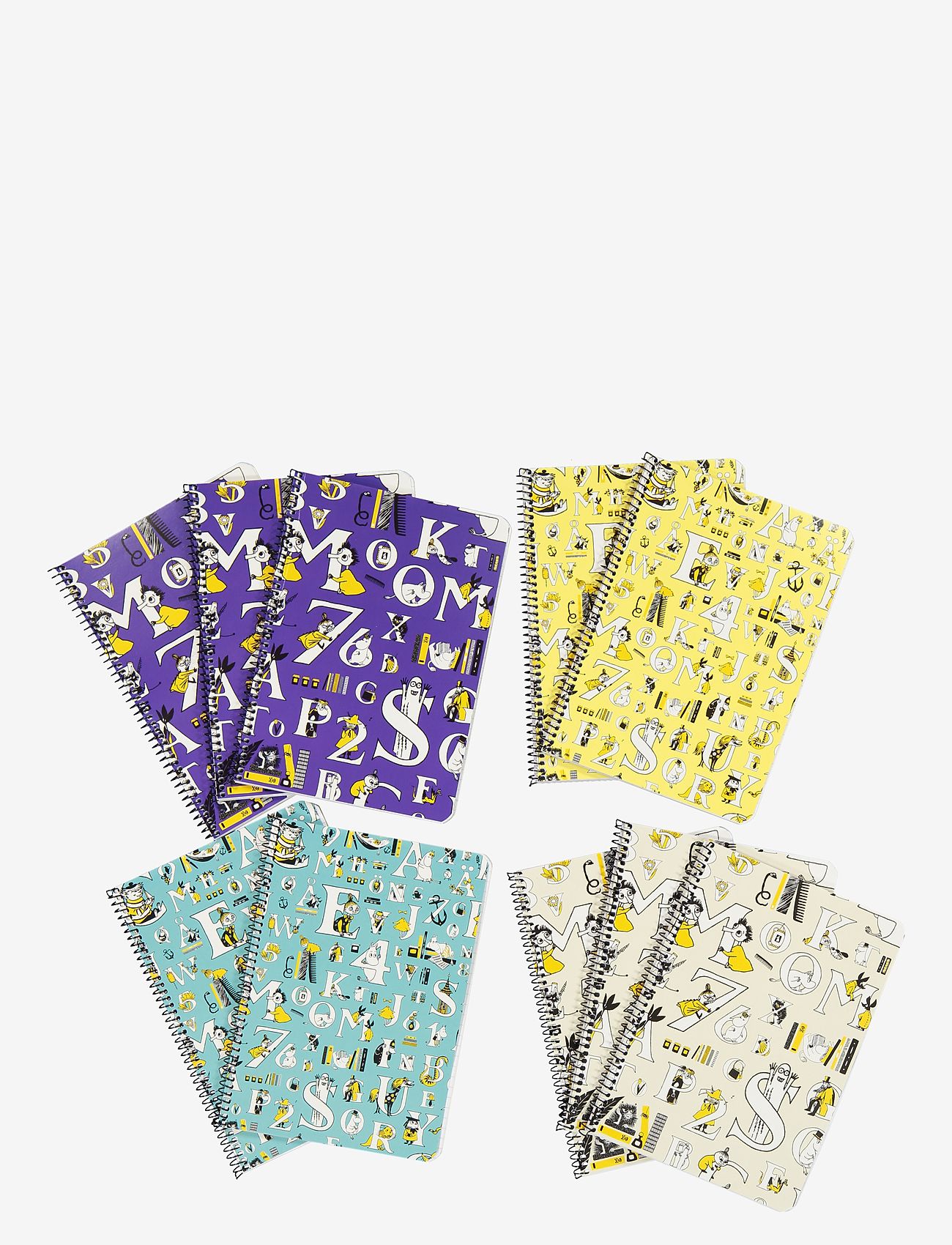 Anglo Nordic - Moomin ABC wire notebook A5 - color assortment - 1