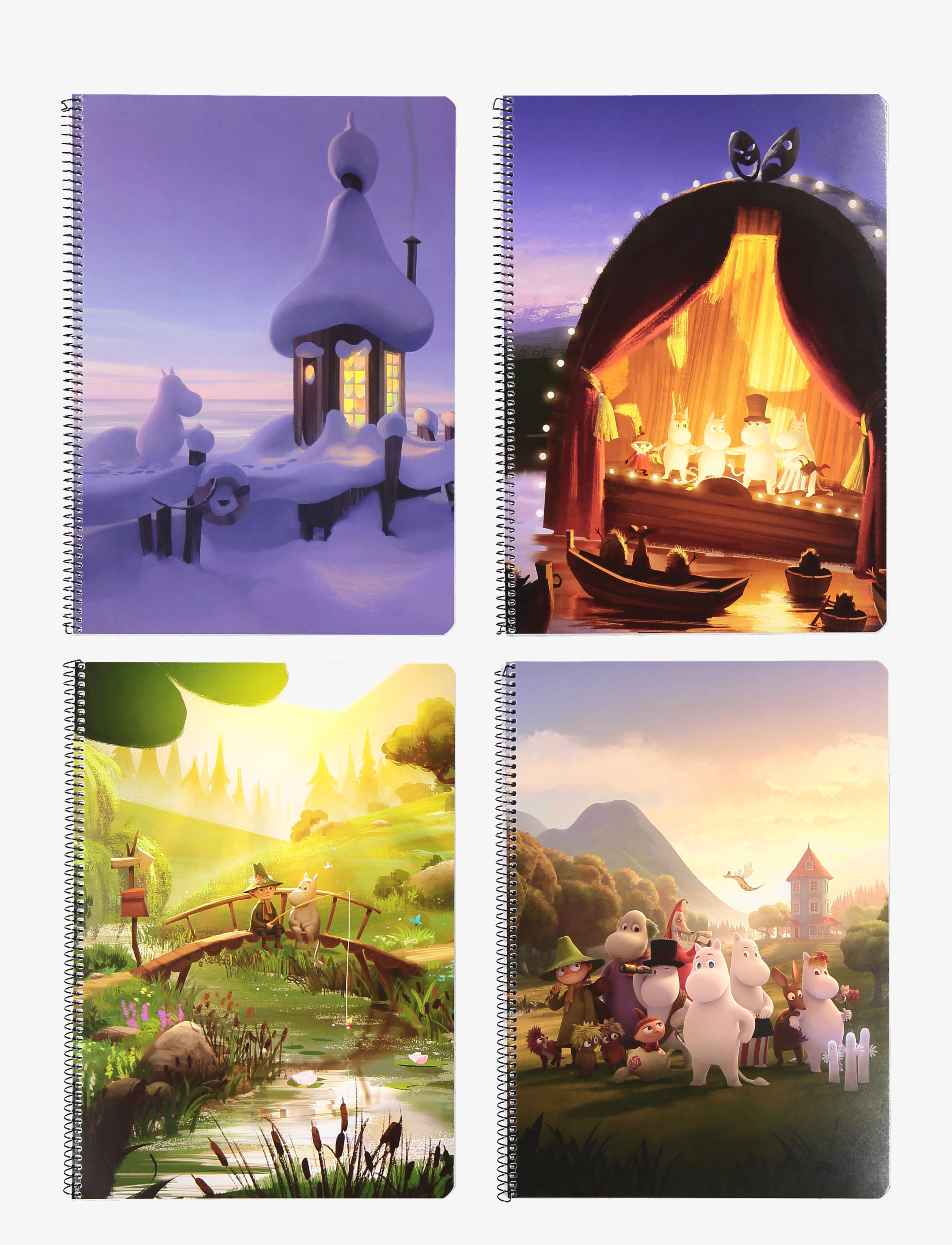 Moomin wire notebook A4 assorted designs - COLOR ASSORTMENT