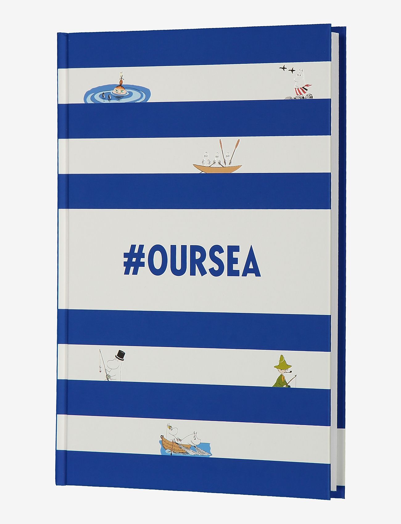 Anglo Nordic - Moomin stripe loggbook/guestbook - blue & white - 0