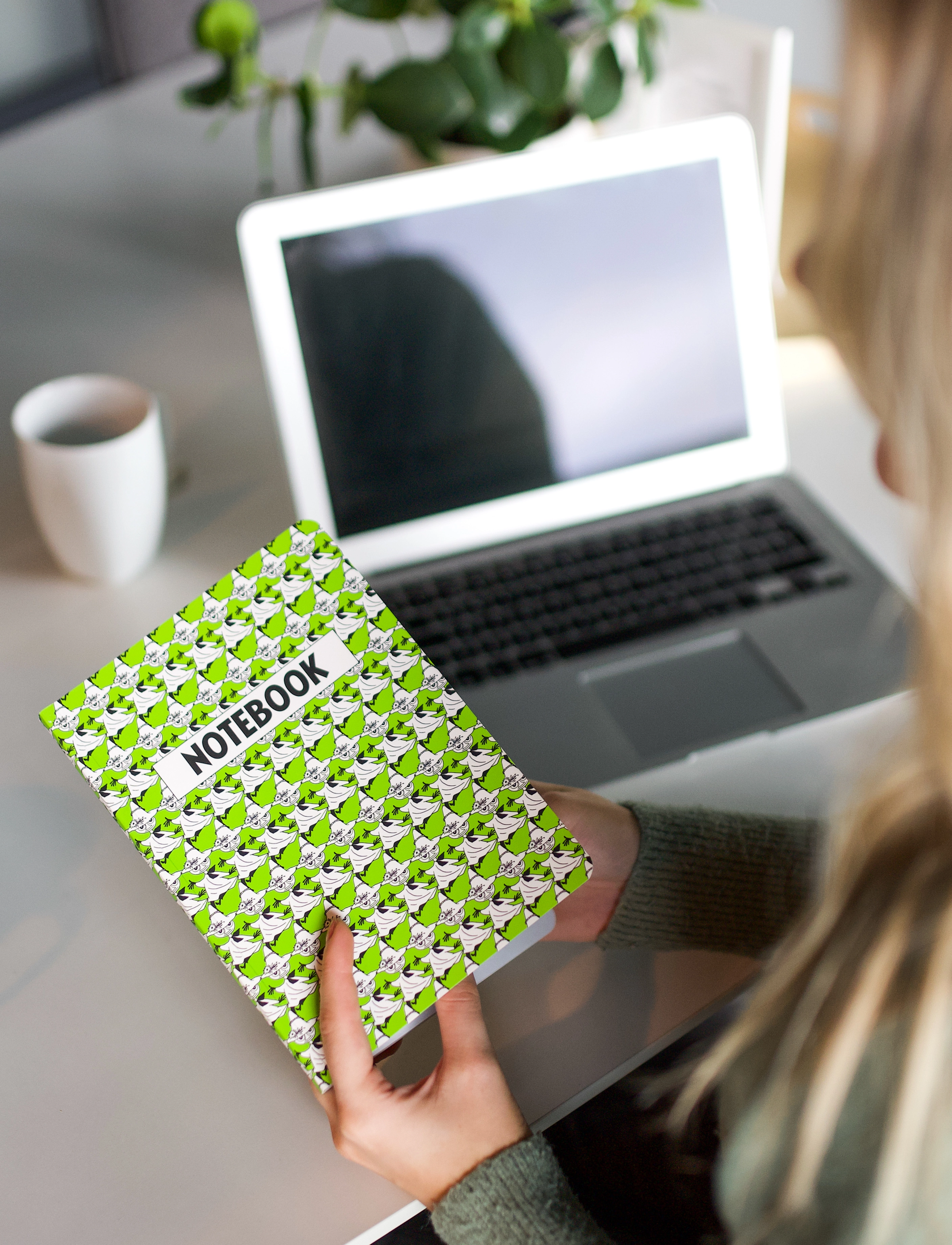 Anglo Nordic - Moomin Pop Art notebook A5 green - green - 3