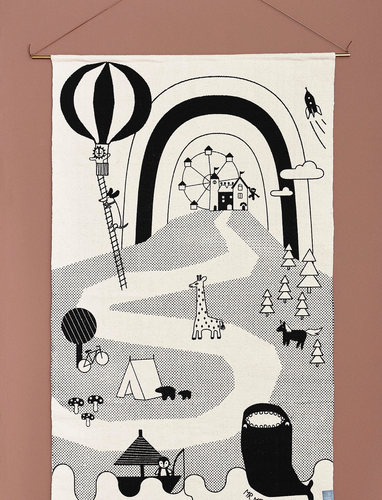 Mr. Megalodon Adventure Rug - OFFWHITE