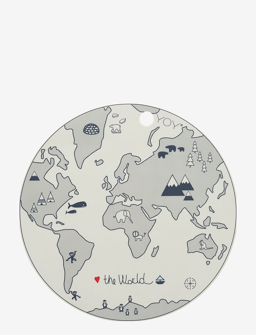 OYOY Living Design - Placemat World - diskamottur - offwhite - 1