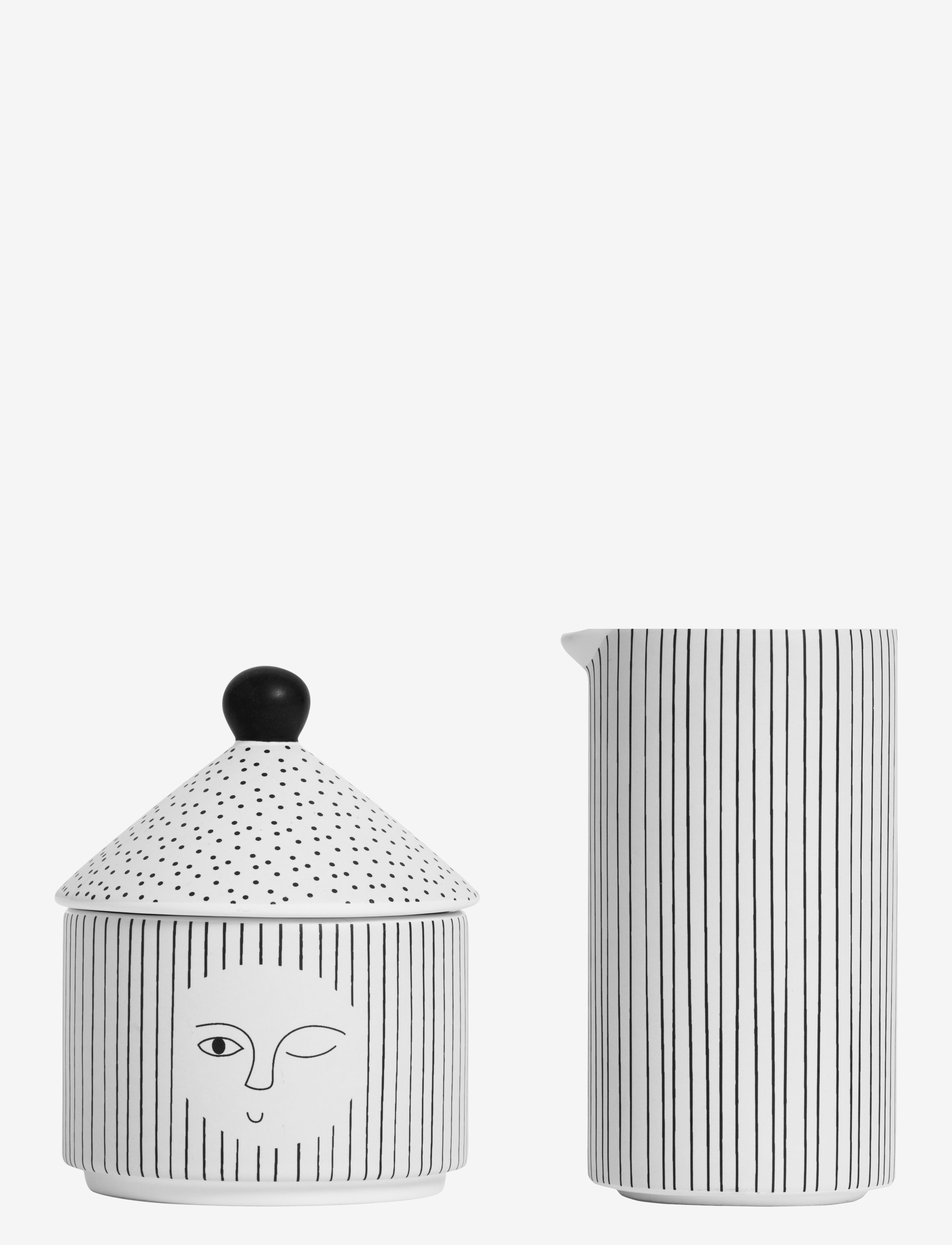 OYOY Living Design - Milk & Sugar People Set - white / black - 0