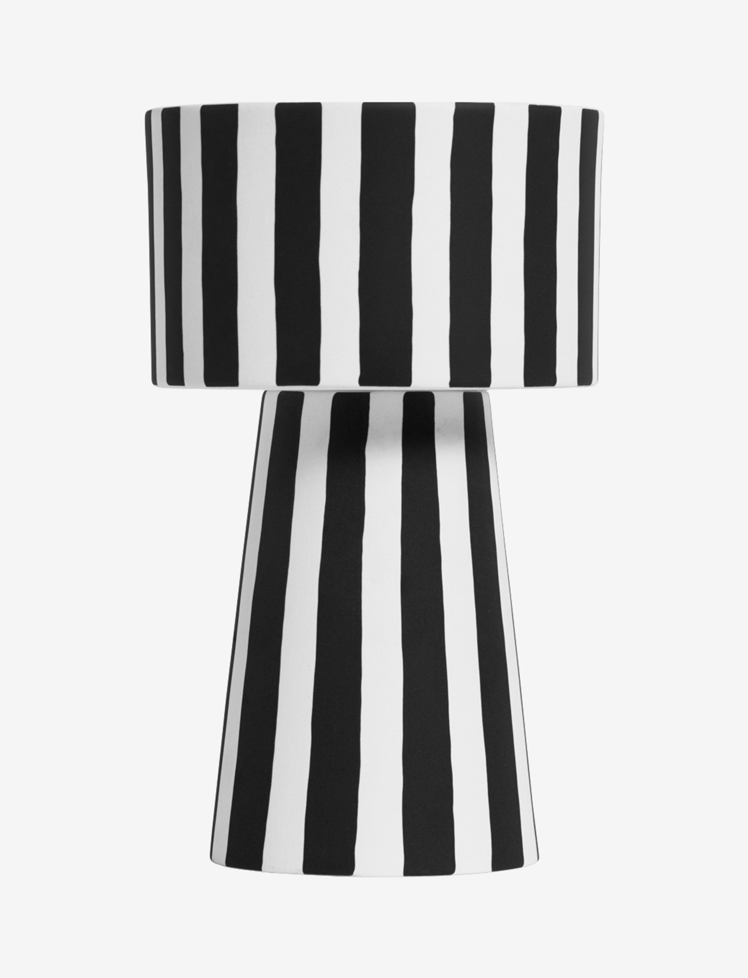 OYOY Living Design Toppu Pot - Small - Lillepotid - WHITE / BLACK / black