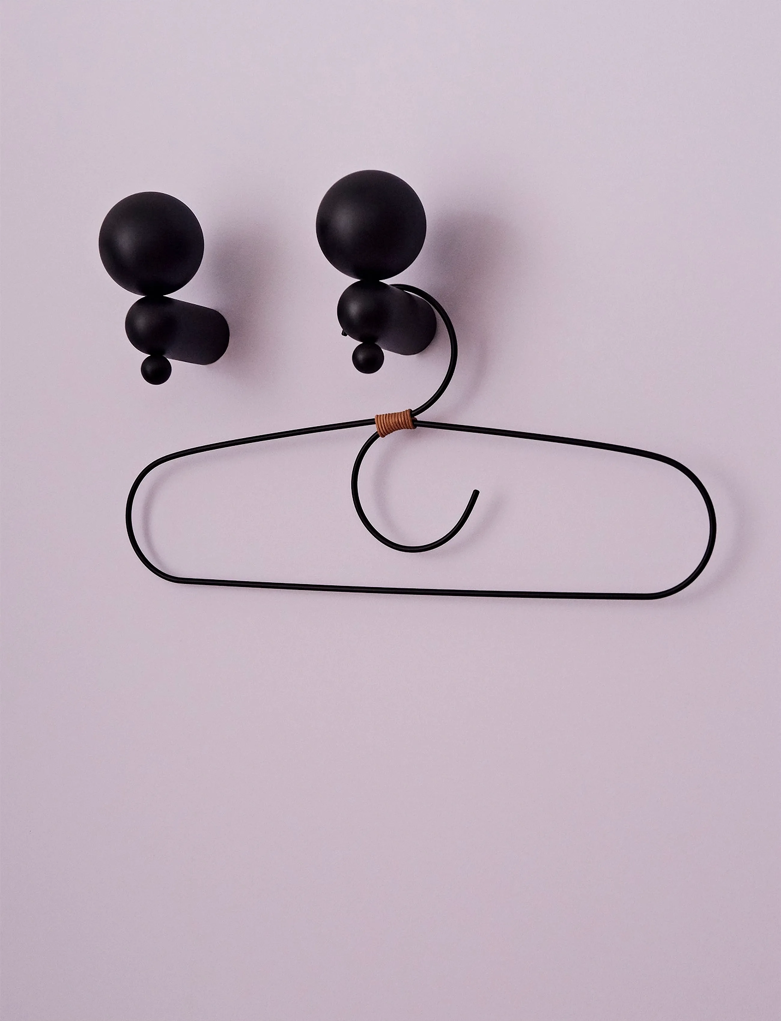OYOY Living Design - Fuku Hanger - Pack Of 2 - aufhänger - black - 0