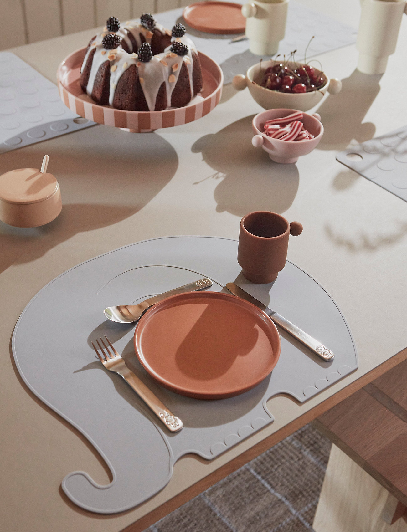 OYOY Living Design - Inka Lunch/Dessert Plate, Pack of 2 - caramel - 2