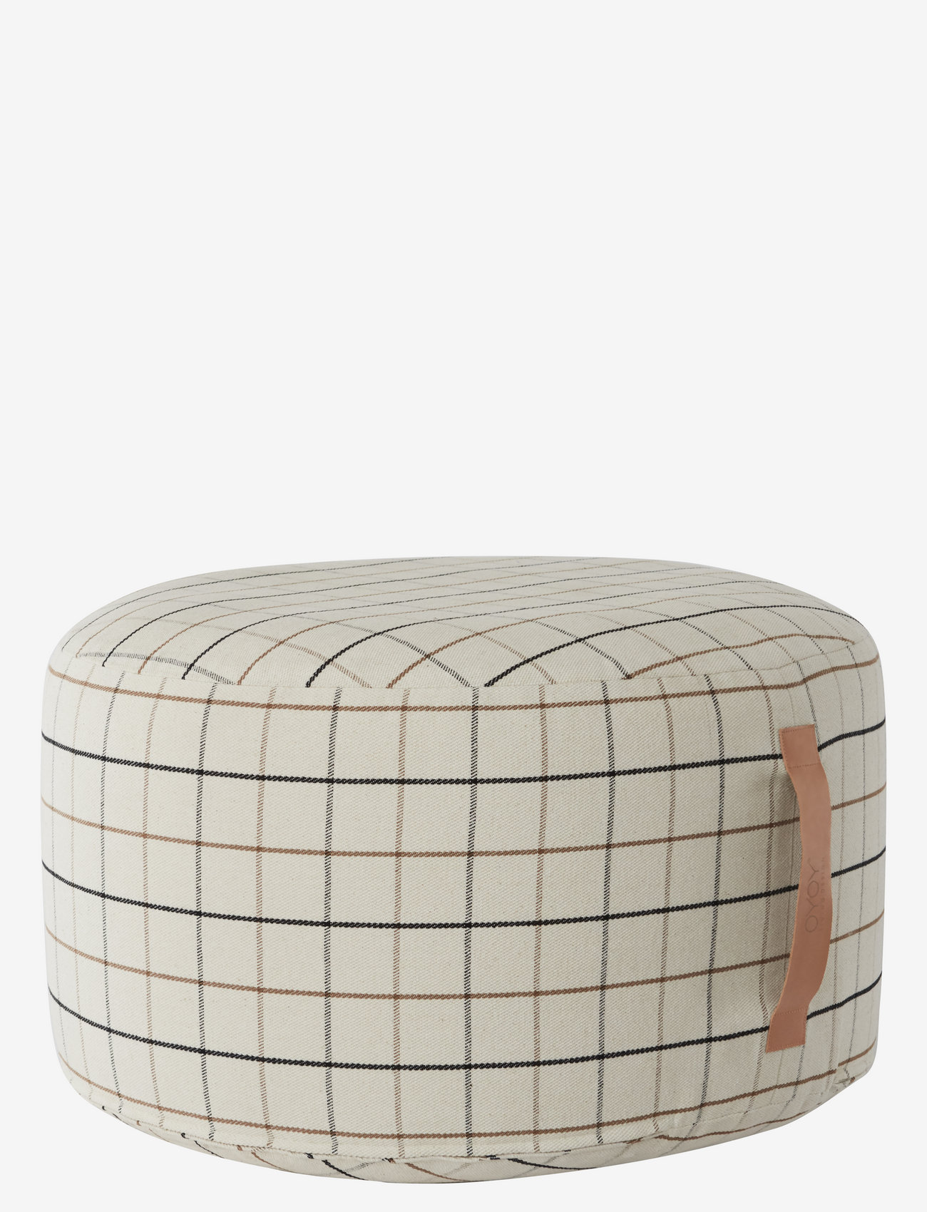 OYOY Living Design - Grid Pouf Large - pufai - offwhite - 0