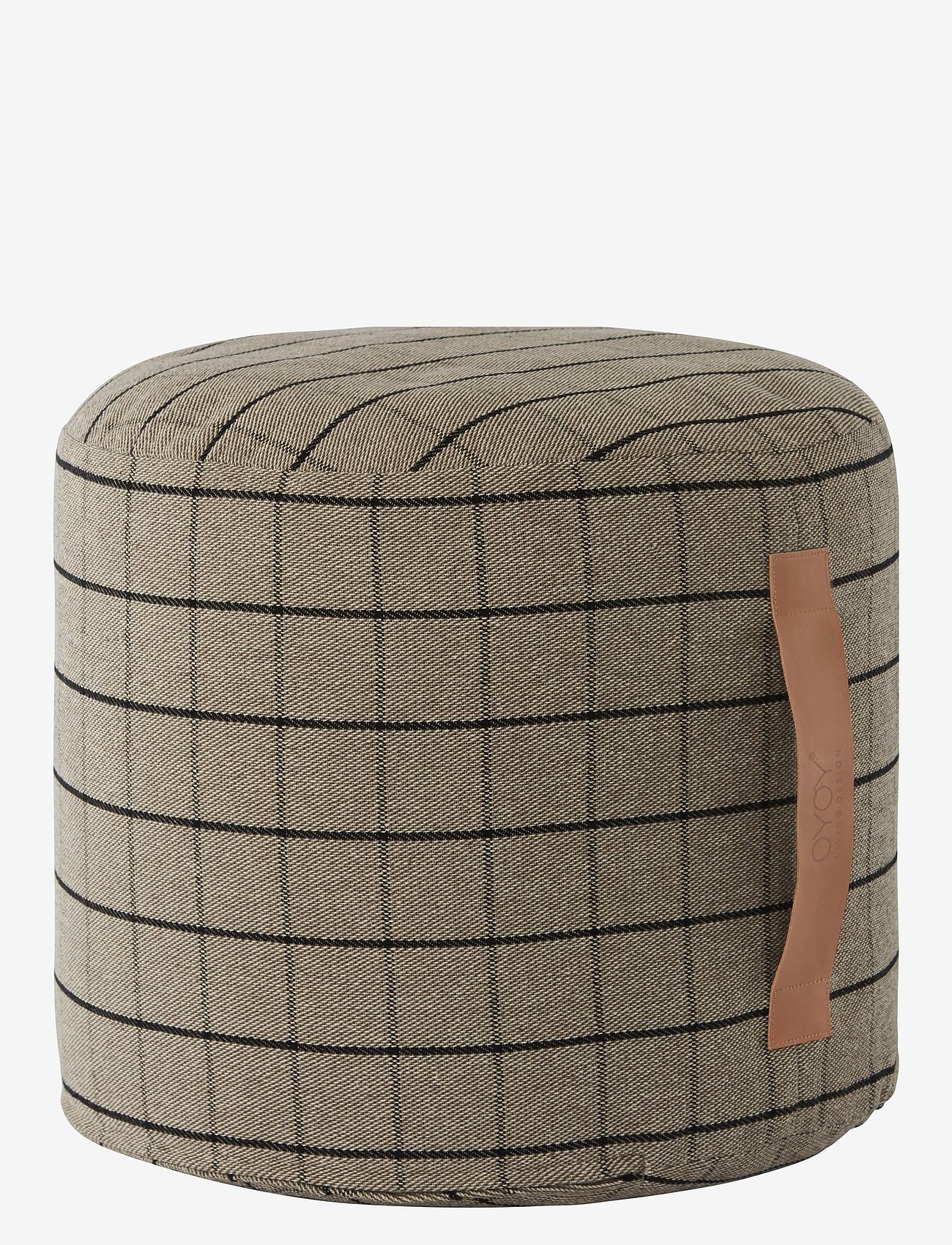 OYOY Living Design Grid Pouf - Grey - ONE SIZE