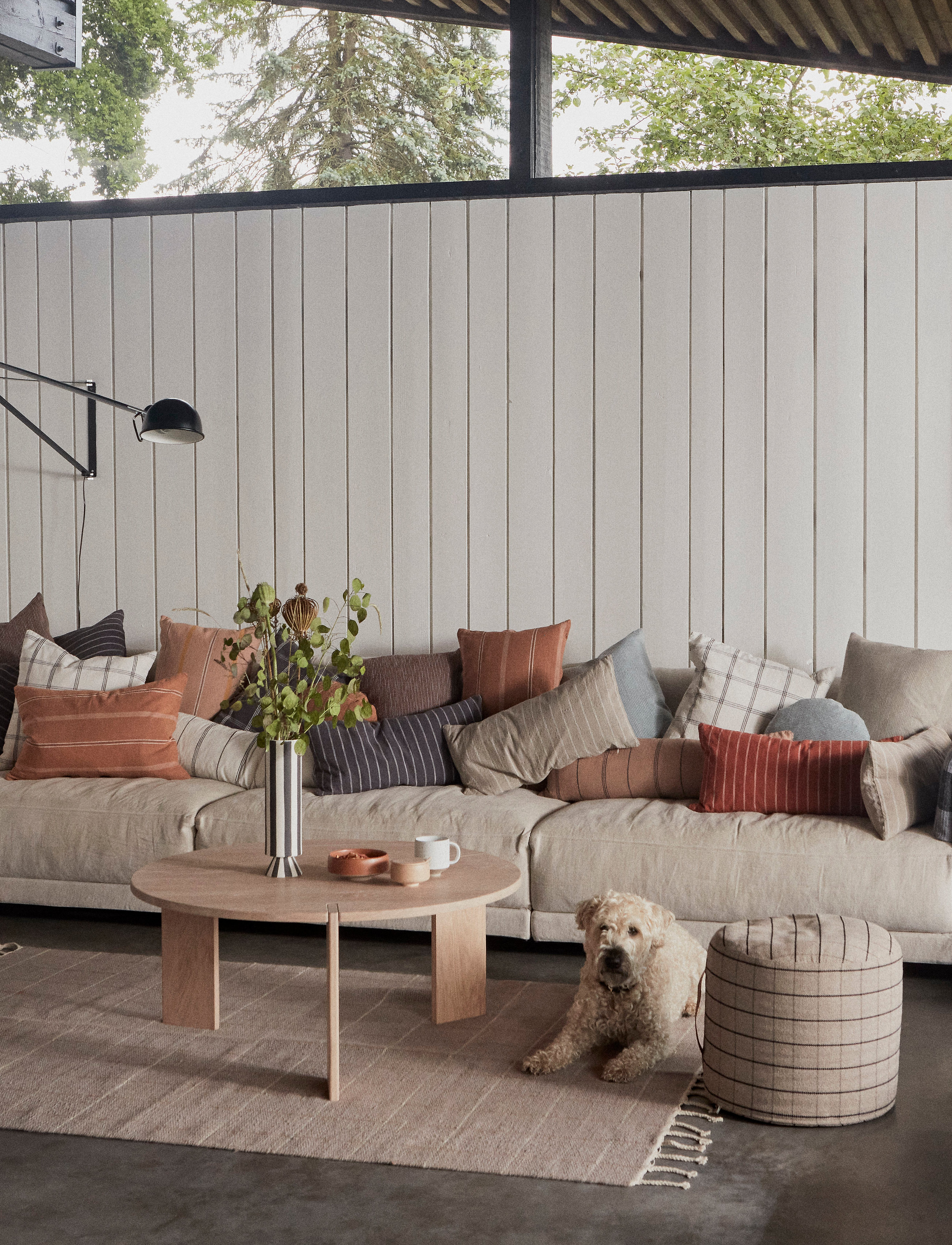 OYOY Living Design - Grid Pouf - poefs - clay - 2