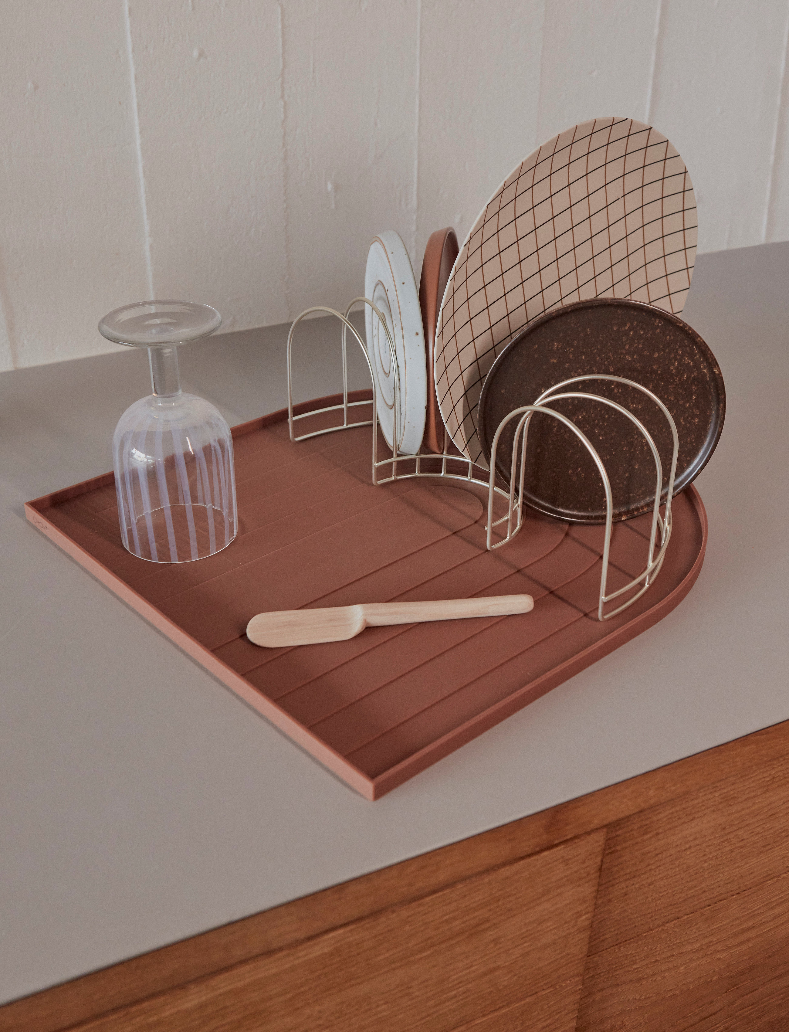 OYOY Living Design Dish Drainer, 31X15.5X12 cm x 31, Silver, Opvask > Opvaskestativ, Unisex