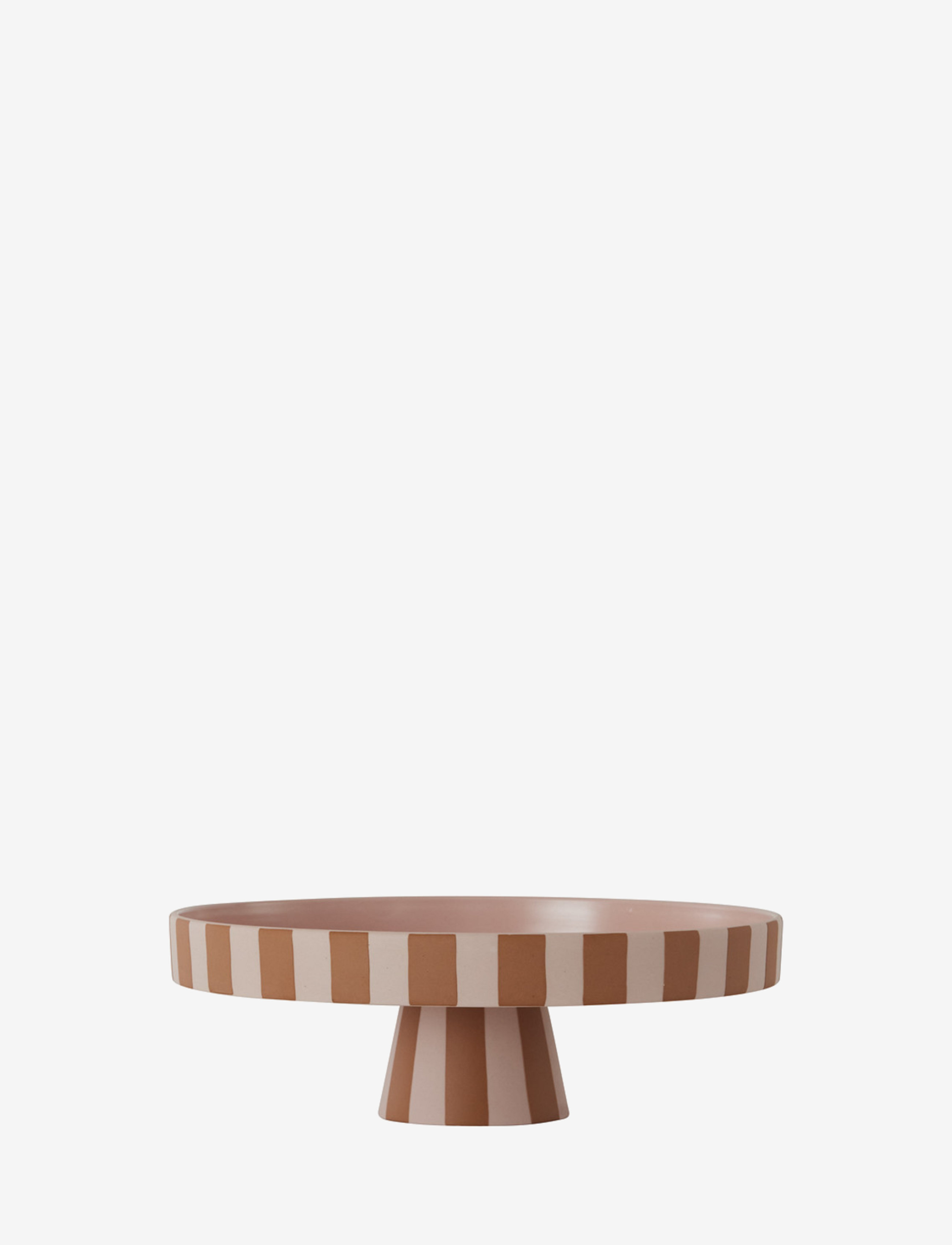OYOY Living Design Toppu Tray Large, Bakke, Brun, Str: Ø 27 CM