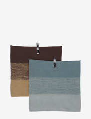 OYOY Living Design - Niji Dish Cloth - Pack of 2 - nõudepesulapid ja -harjad - blue / brown - 0
