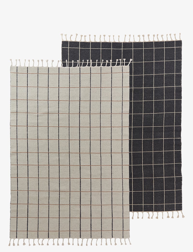 OYOY Living Design - Grid Rug - nach preis einkaufen - offwhite / anthracite - 1