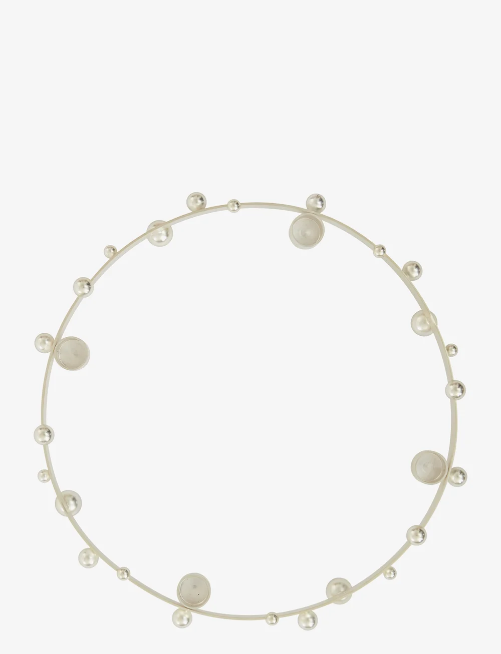 OYOY Living Design - Pearl Advent Candleholder - advendiküünlajalad - silver - 1