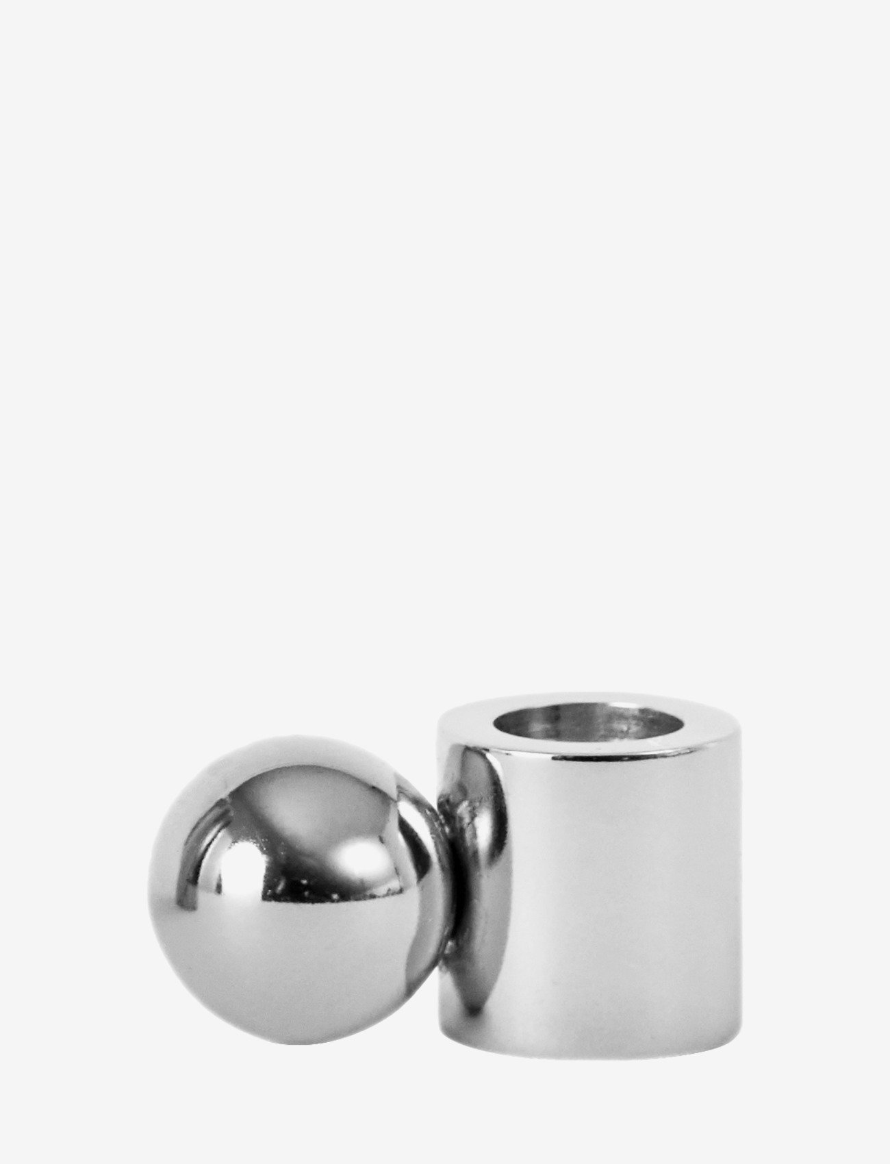 OYOY Living Design - Palloa Candleholder - Low - alhaisimmat hinnat - silver - 0