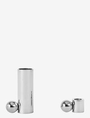 OYOY Living Design - Palloa Candleholder - Low - die niedrigsten preise - silver - 1