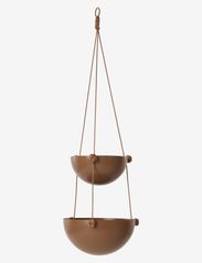 OYOY Living Design - Pif Paf Puf Hanging Storage - 2 Bowls - najniższe ceny - nougat - 0