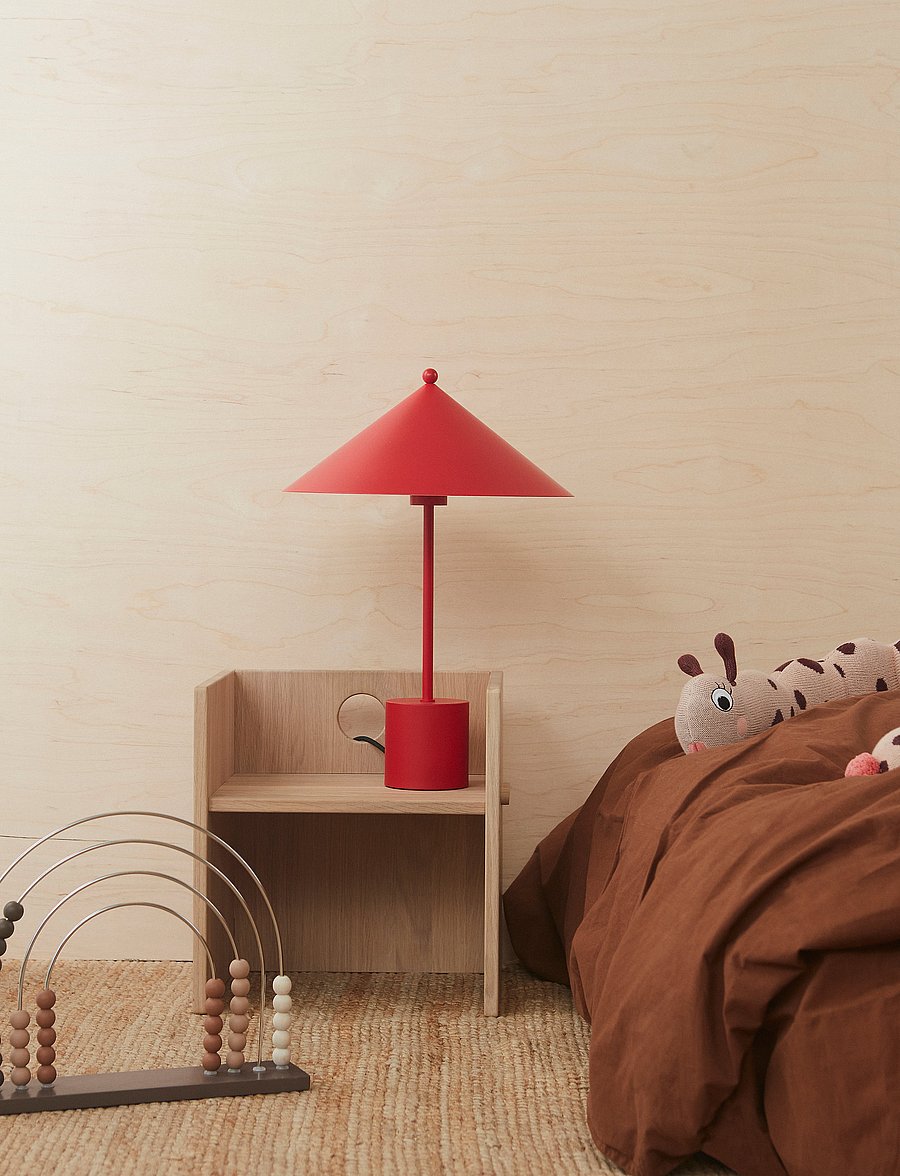 OYOY Living Design - Kasa Table Lamp - schreibtisch- & tischlampen - cherry red - 1
