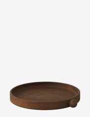 Inka Wood Tray Round - Small - DARK