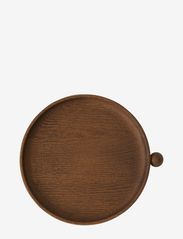 OYOY Living Design - Inka Wood Tray Round - Small - dienbladen - dark - 1