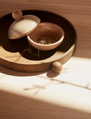 OYOY Living Design - Inka Wood Tray Round - Small - padėklai - dark - 8