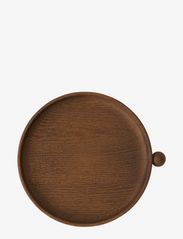 OYOY Living Design - Inka Wood Tray Round - Small - tabletts - dark - 2