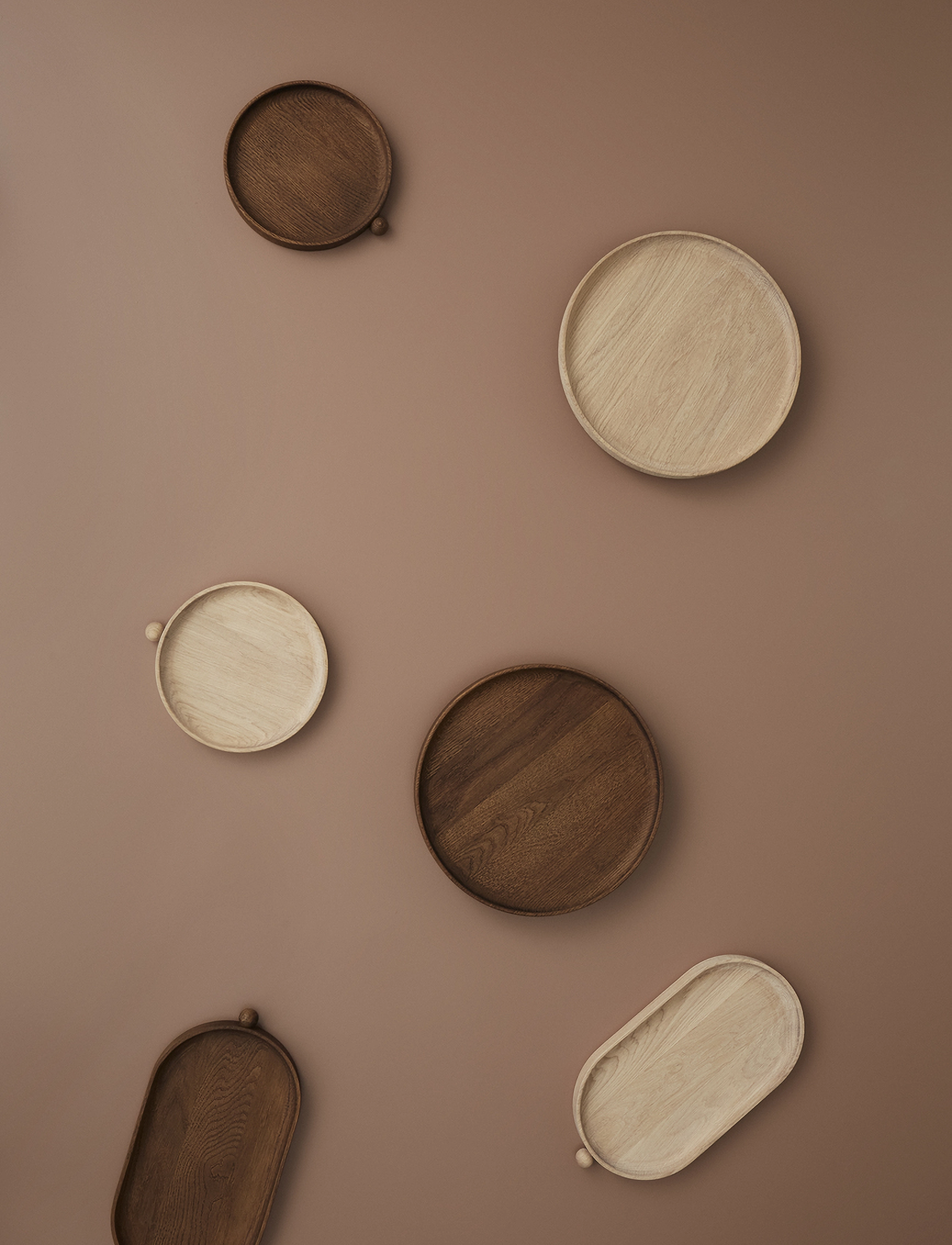 OYOY Living Design - Inka Wood Tray Round - serveringsbakker - nature - 2