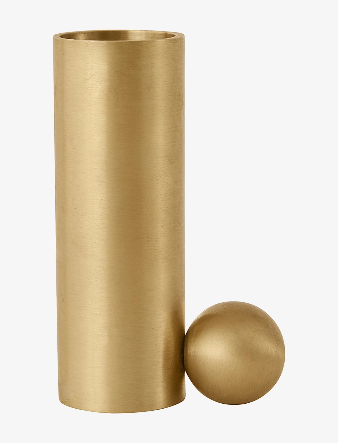 OYOY Living Design Palloa Solid Brass Candleholder - Low - Küünlaalused ja küünlajalad - BRUSHED BRASS / gold