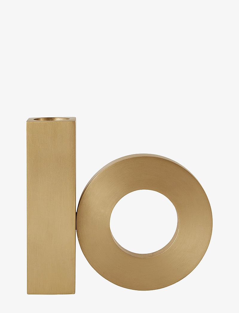 OYOY Living Design - Baari Solid Brass Candleholder - candlesticks - brushed brass - 1