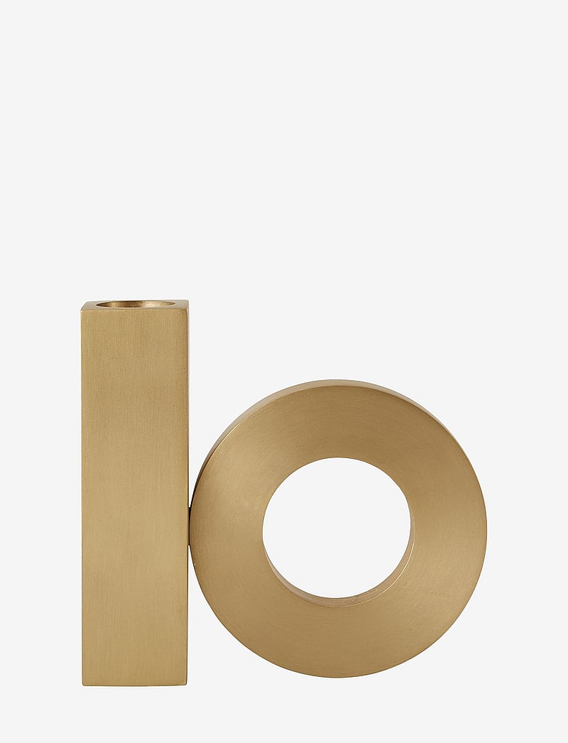 OYOY Living Design - Baari Solid Brass Candleholder - candlesticks - brushed brass - 3