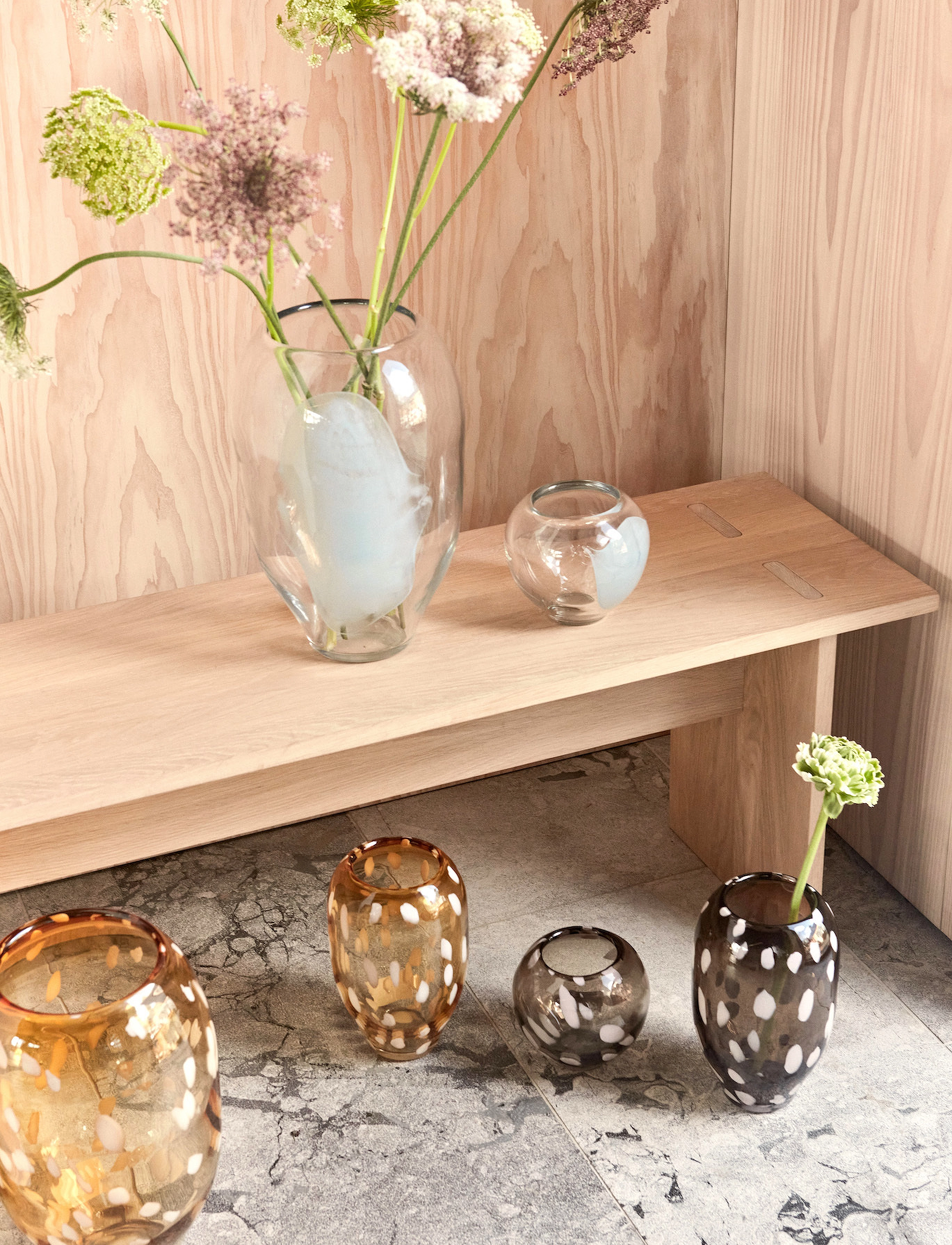 OYOY Living Design Jali Vase Small, H13 cm, Vases, Braun - Small Homeware
