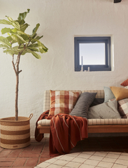 OYOY Living Design - Kyoto Checker Cushion - tyynynpäälliset - dark sienna - 1