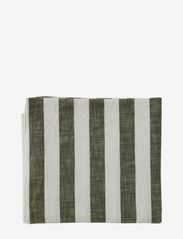 Striped Tablecloth - 200x140 cm - OLIVE