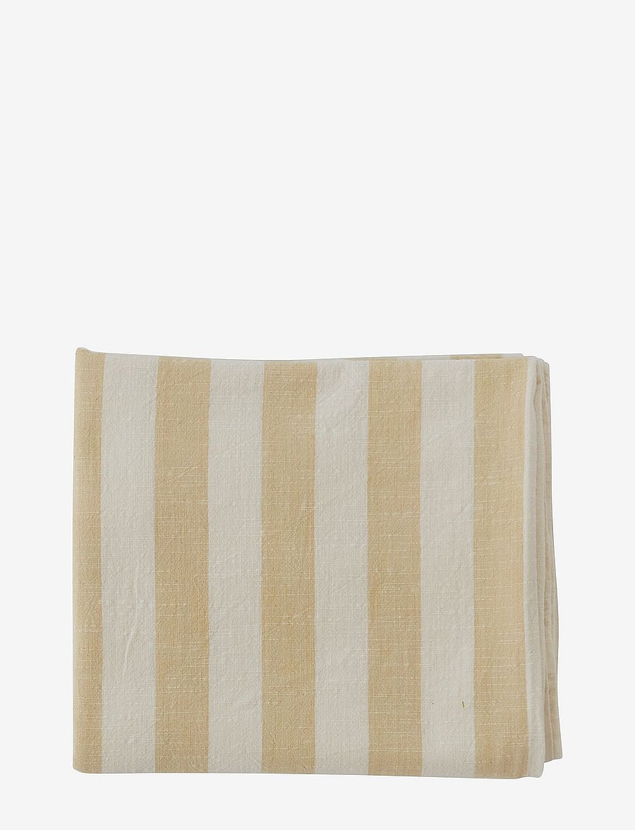 OYOY Living Design - Striped Tablecloth - 200x140 cm - laudlinad - vanilla - 0